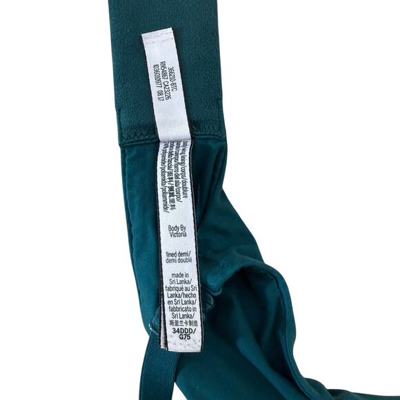 Body by Victoria Green Lace Bra Criss Cross Back Underwire | 34DDD - Picture 5 of 5